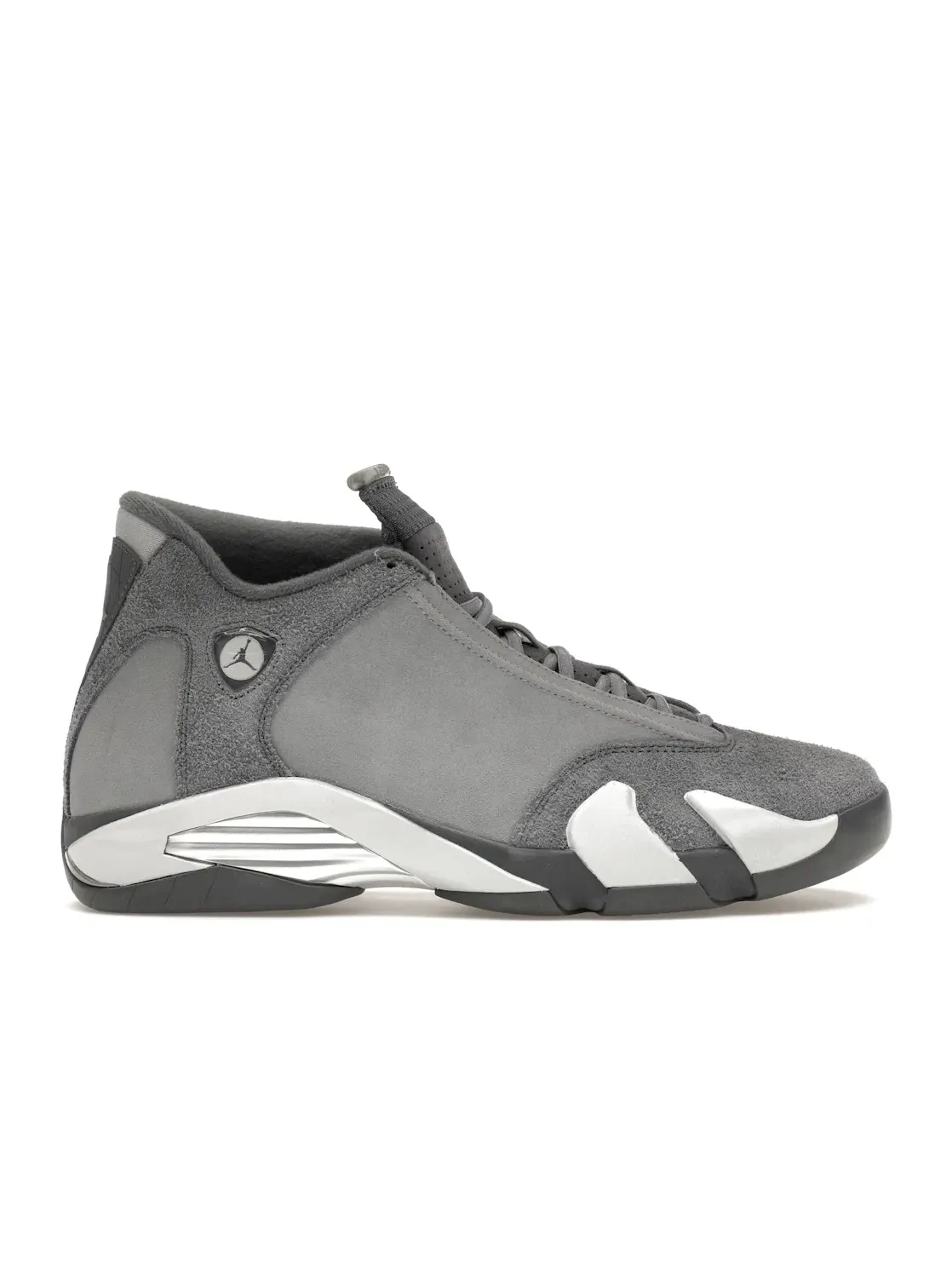Мужские кроссовки замшевые Jordan 14 Retro — изображение 1 из 4, серый/серый/белый