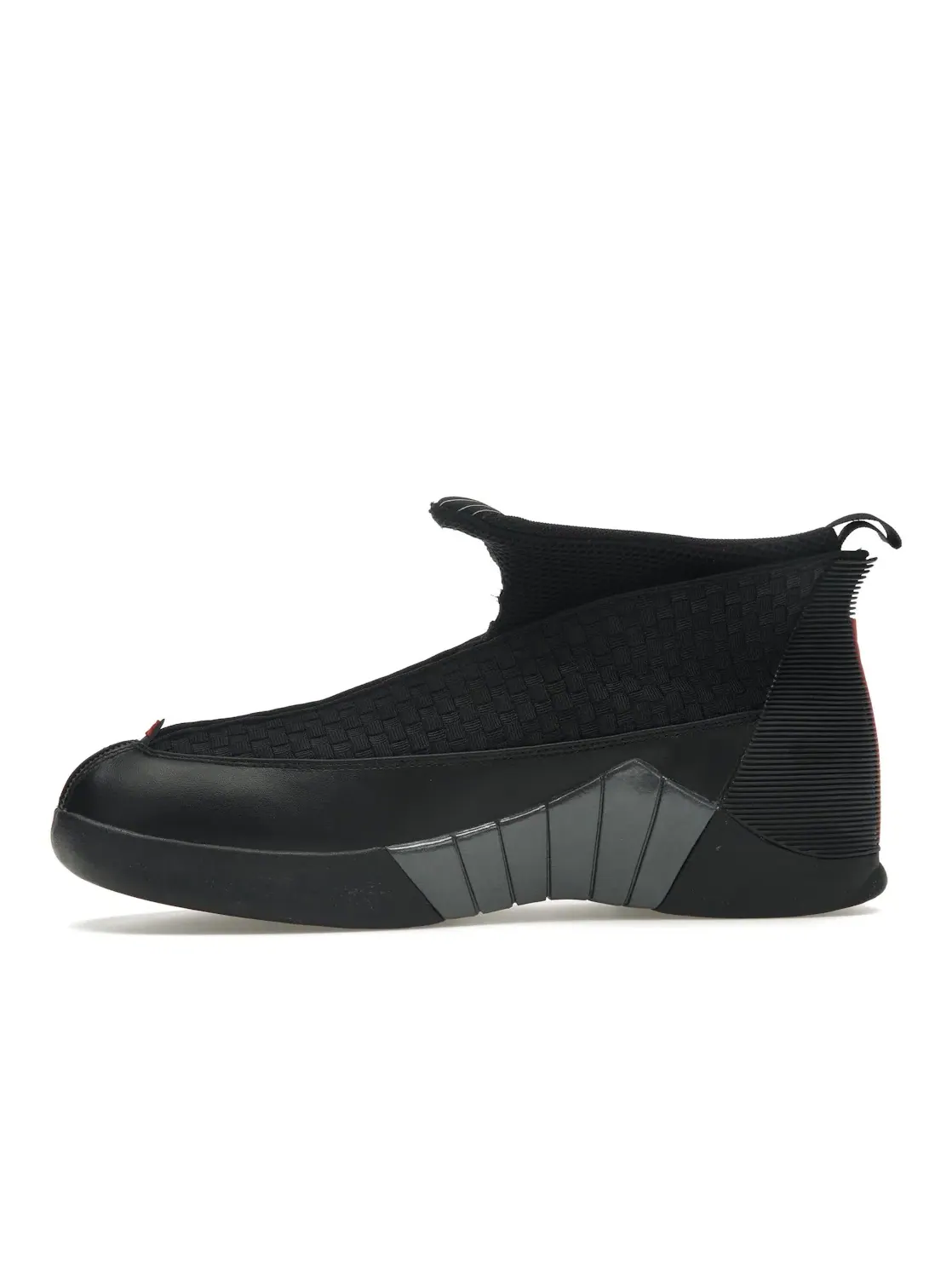 Мужские кроссовки с вплетенным узором Jordan 15 Retro Jordan — изображение 3 из 4, черный/красный