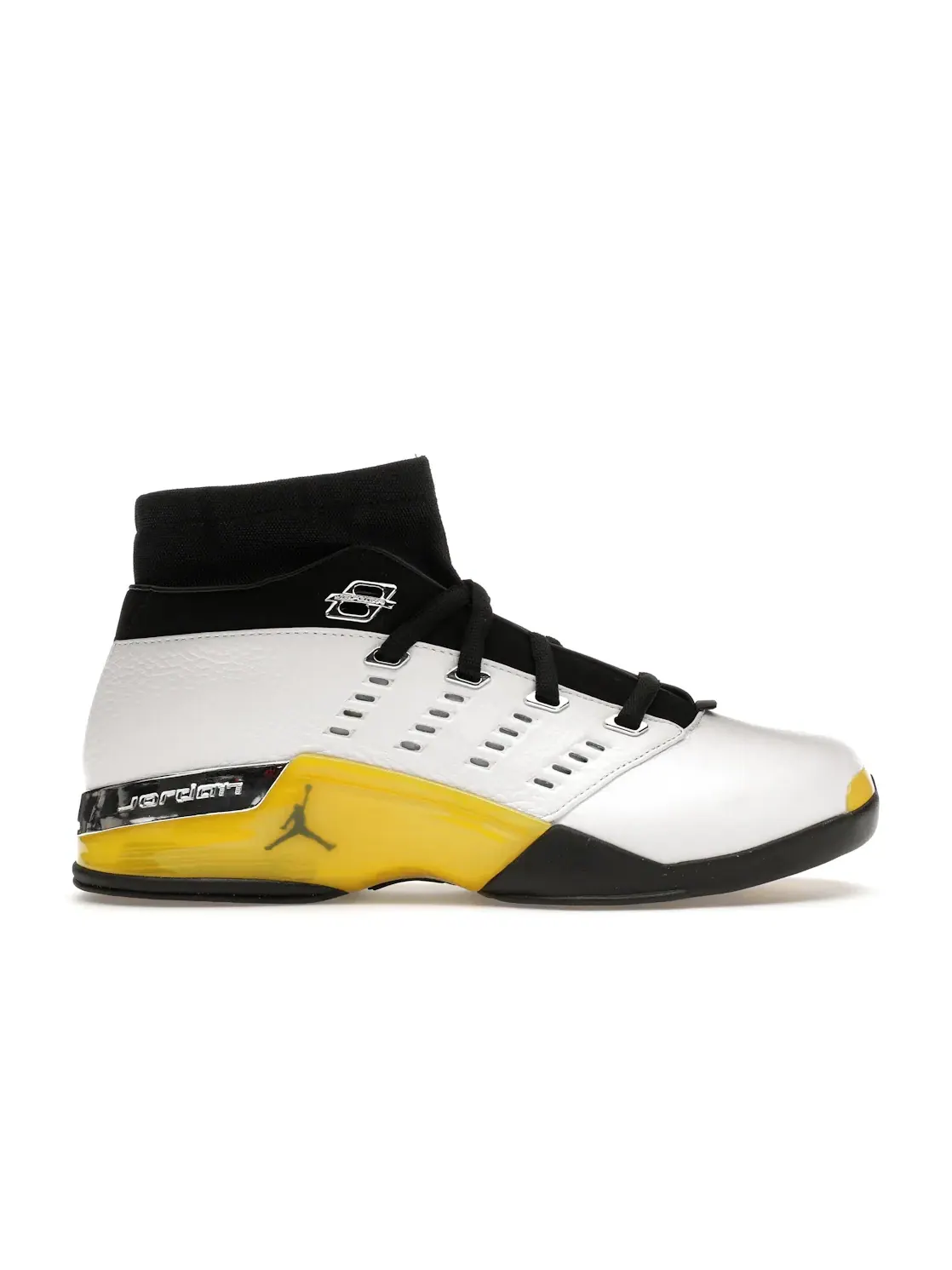 Мужские кроссовки с кожаным верхом Jordan 17 Retro Low Lightening Jordan — изображение 1 из 4, белый//черный