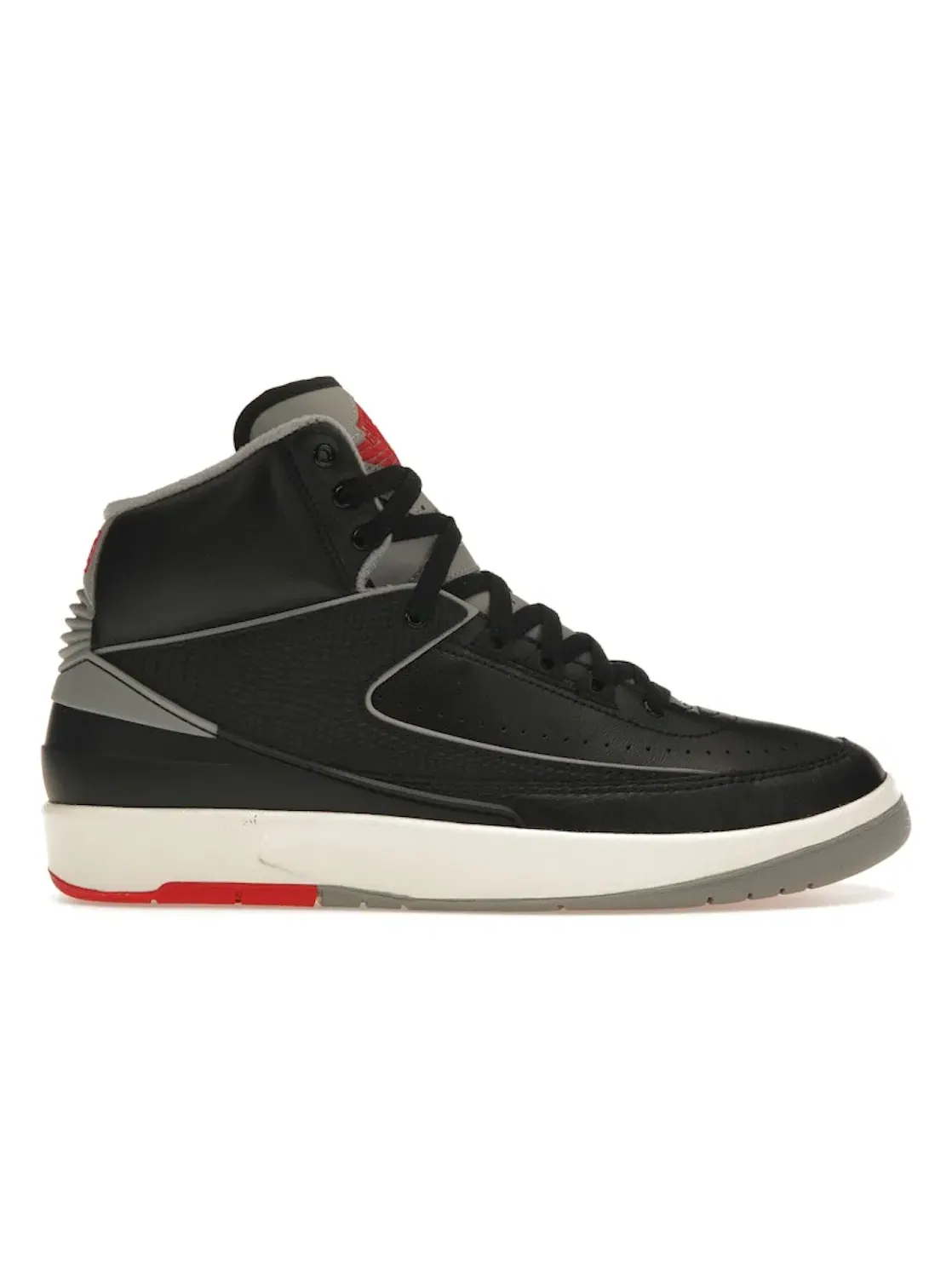 Мужские кроссовки с высоким профилем Jordan 2 Retro Jordan — изображение 1 из 4, черный/серый/красный