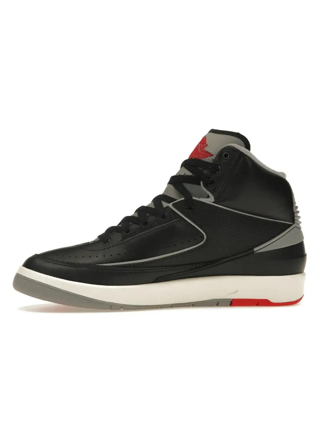 Мужские кроссовки с высоким профилем Jordan 2 Retro Jordan — изображение 3 из 4, черный/серый/красный