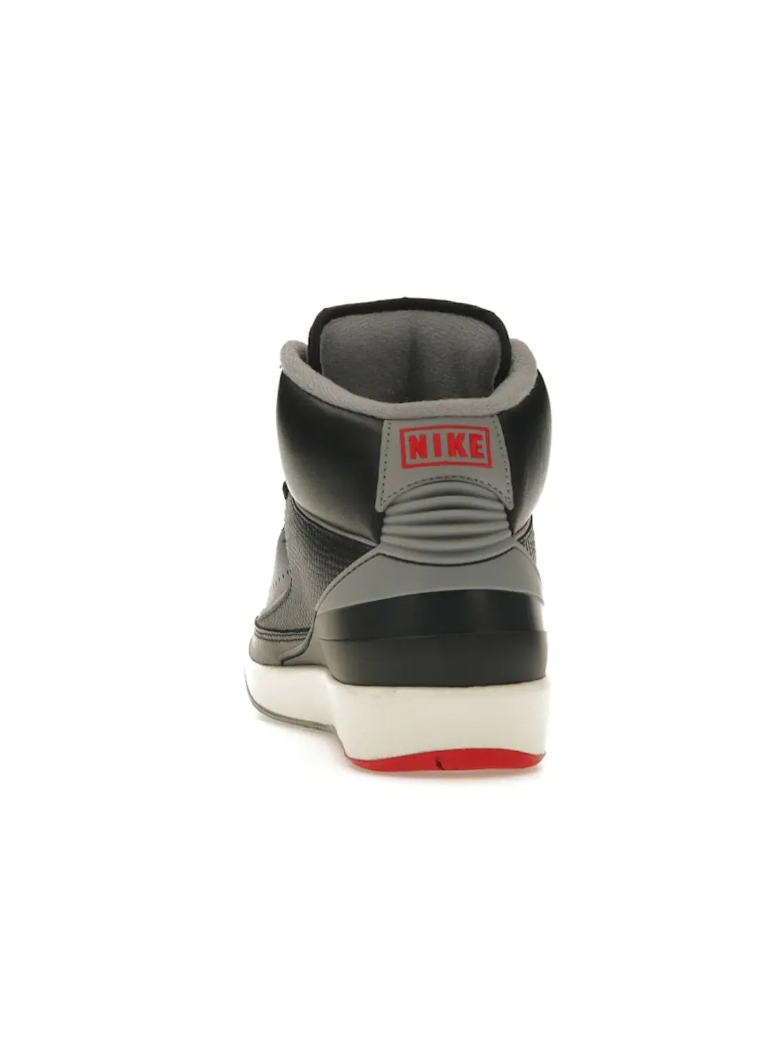 Мужские кроссовки с высоким профилем Jordan 2 Retro Jordan — изображение 4 из 4, черный/серый/красный