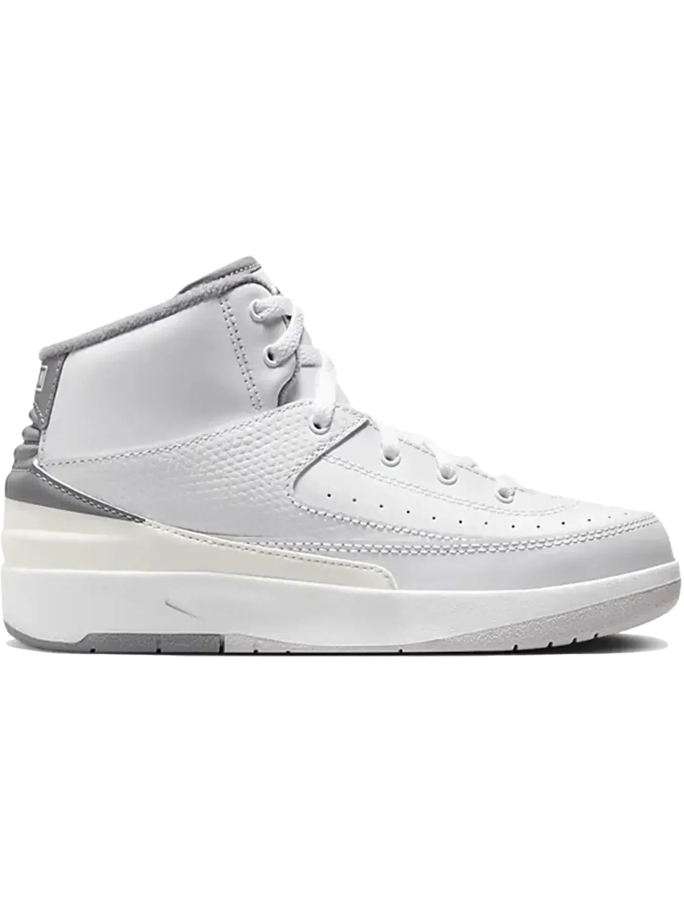 Детские кроссовки с повседневным стилем Jordan 2 Retro Jordan — изображение 1 из 1, белый/серый//черный