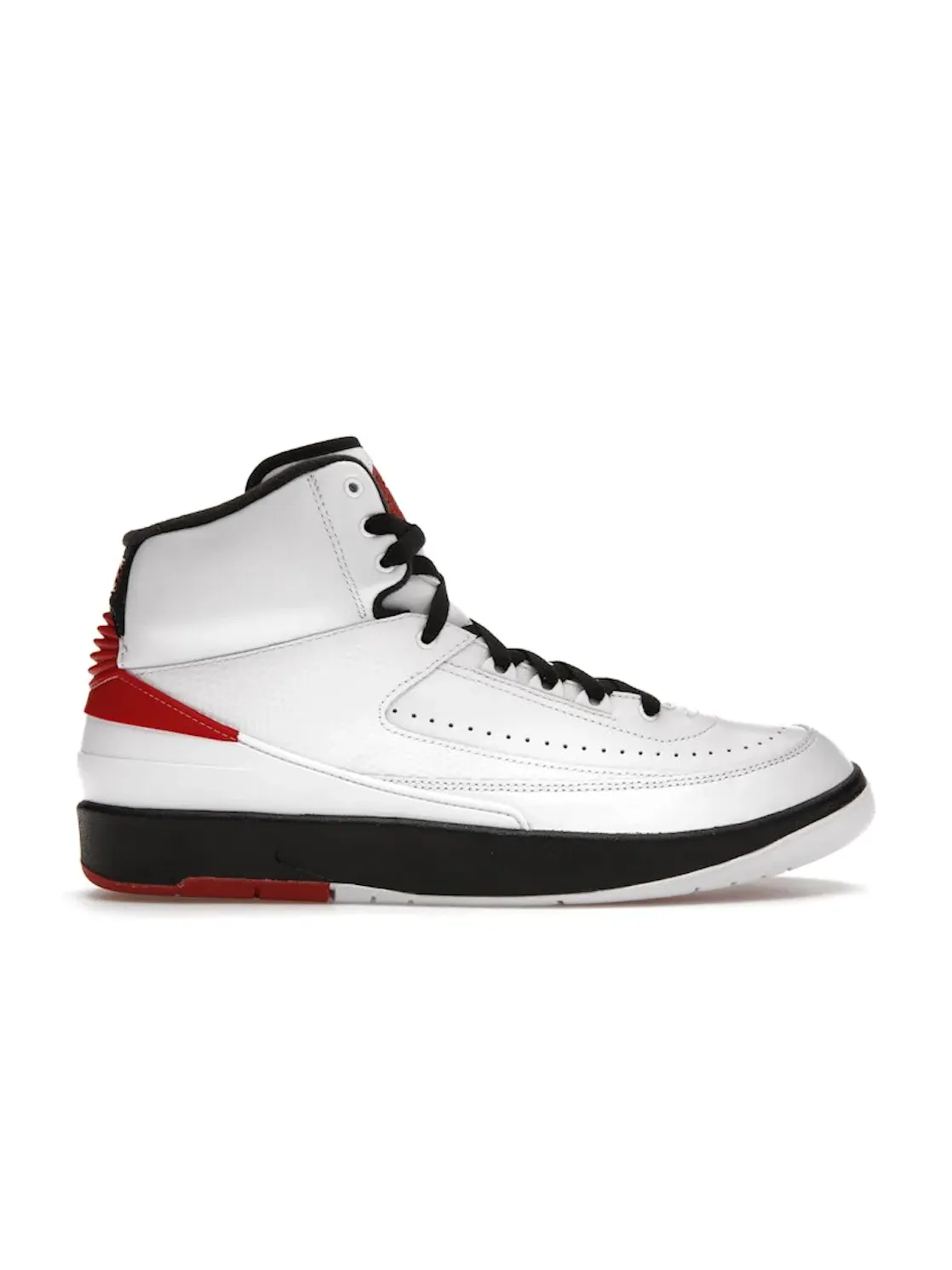 Мужские кроссовки с рельефной кожей Jordan 2 Retro OG Chicago Jordan — изображение 1 из 4, белый красный черный