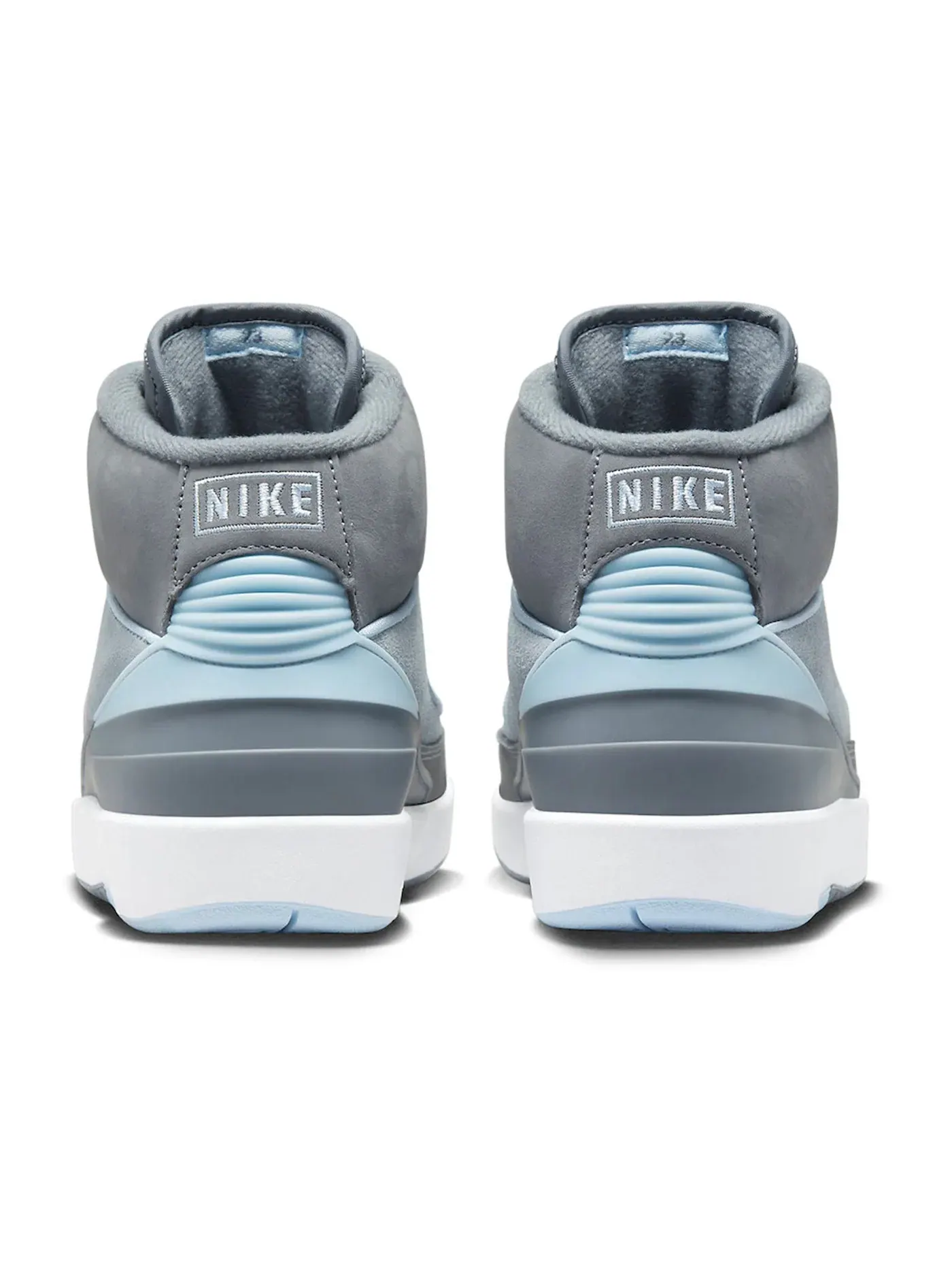 Женские кроссовки Lifestyle с верхом из нубука и замши Jordan 2 Retro — изображение 4 из 4, серый/синий/белый