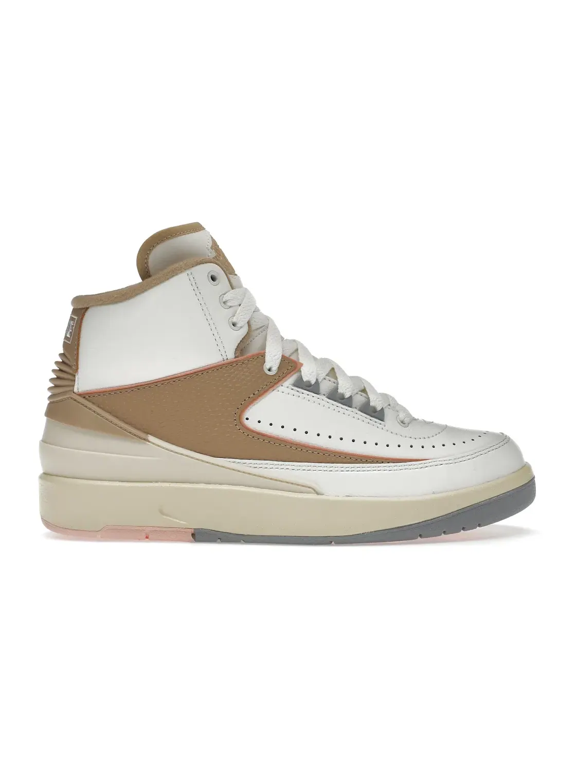 Женские кроссовки с кожаным верхом Jordan 2 Retro Craft Sunset Haze Jordan — изображение 1 из 4, светлый серый