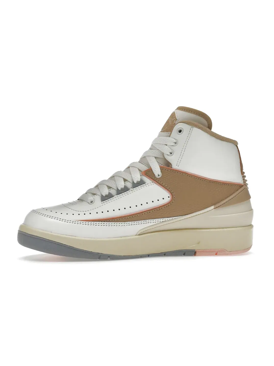 Женские кроссовки с кожаным верхом Jordan 2 Retro Craft Sunset Haze Jordan — изображение 3 из 4, светлый серый