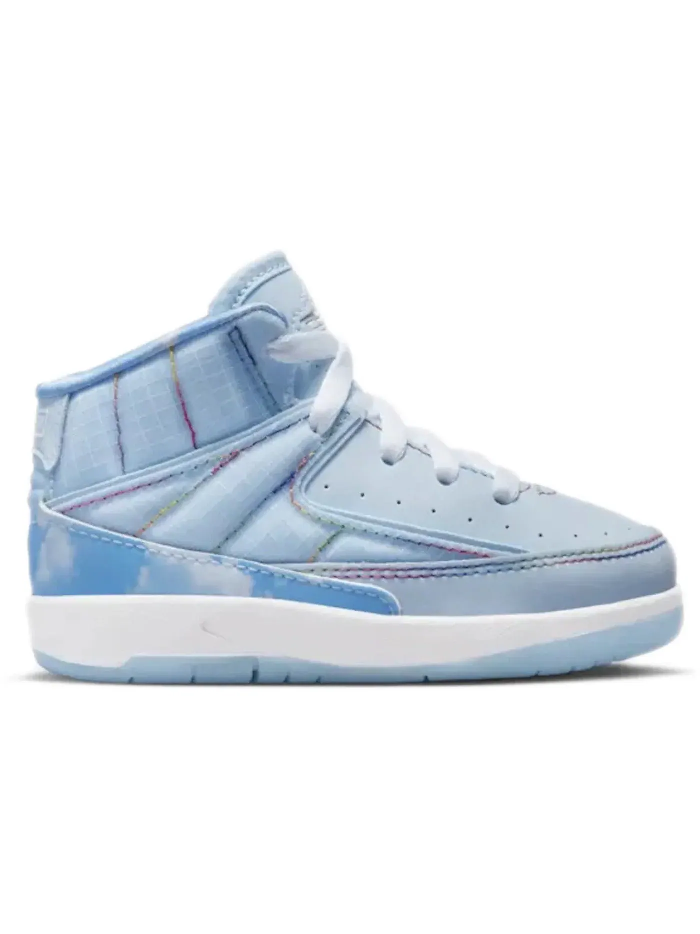 Детские кроссовки Lifestyle с подсветкой Jordan 2 Retro J Balvin — изображение 1 из 1, синий/белый-мульти