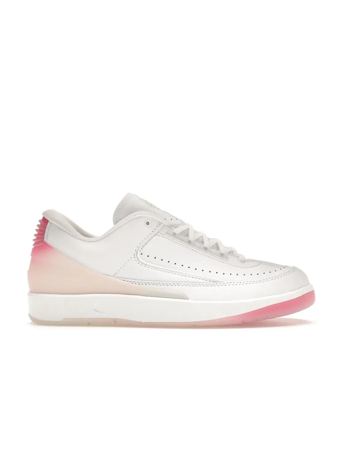 Мужские кроссовки Lifestyle Jordan 2 Retro Low Jordan — изображение 1 из 4, белый/розовый//зеленый