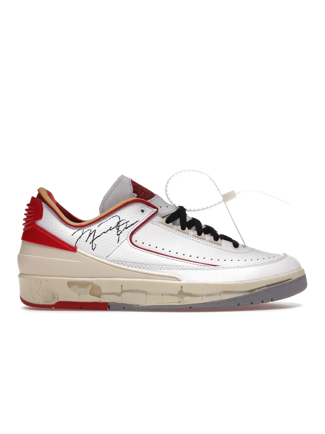 Мужские кроссовки Lifestyle Jordan 2 Retro Low SP Off-White — изображение 1 из 4, белый/-красный-серый