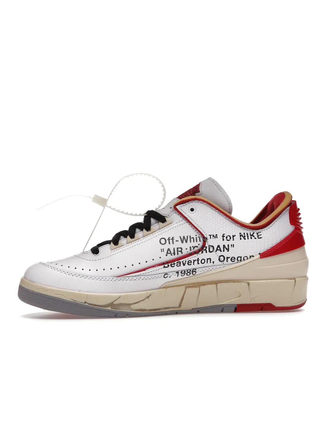 Мужские кроссовки Lifestyle Jordan 2 Retro Low SP Off-White — изображение 3 из 4, белый/-красный-серый