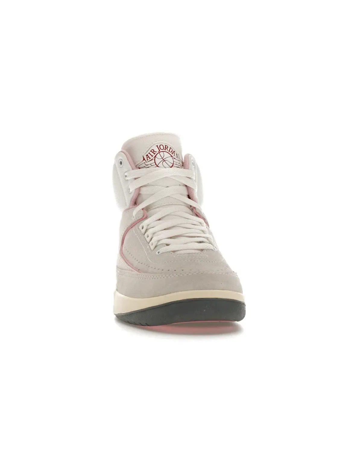 Женские кроссовки кожаные Jordan 2 Retro — изображение 2 из 4, белый/красный/розовый