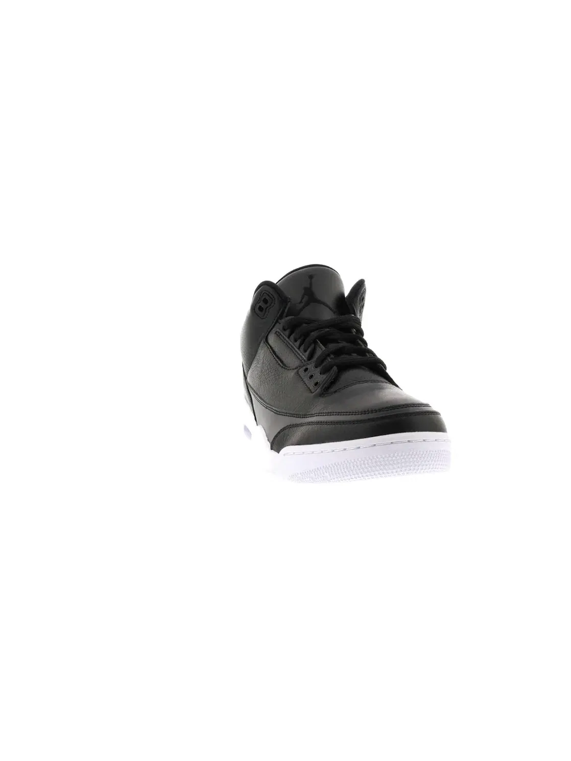 Мужские кроссовки кожаные Jordan 3 Retro — изображение 2 из 4, черный/черный-белый