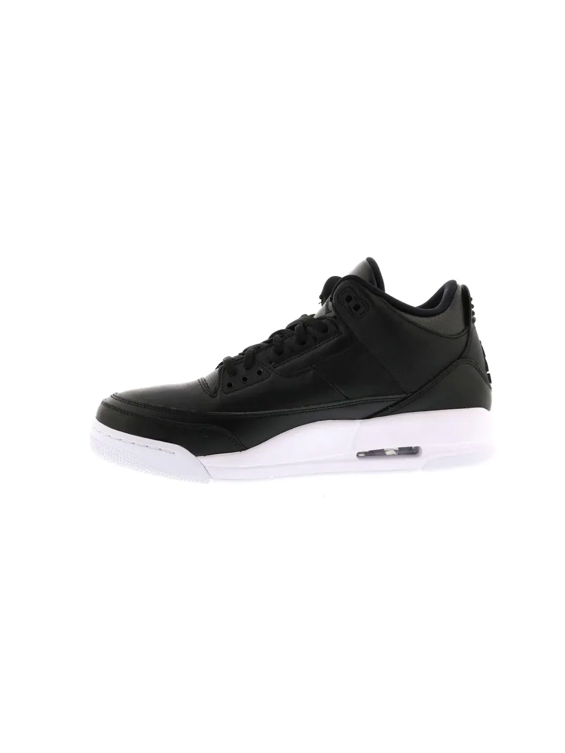 Мужские кроссовки кожаные Jordan 3 Retro — изображение 3 из 4, черный/черный-белый