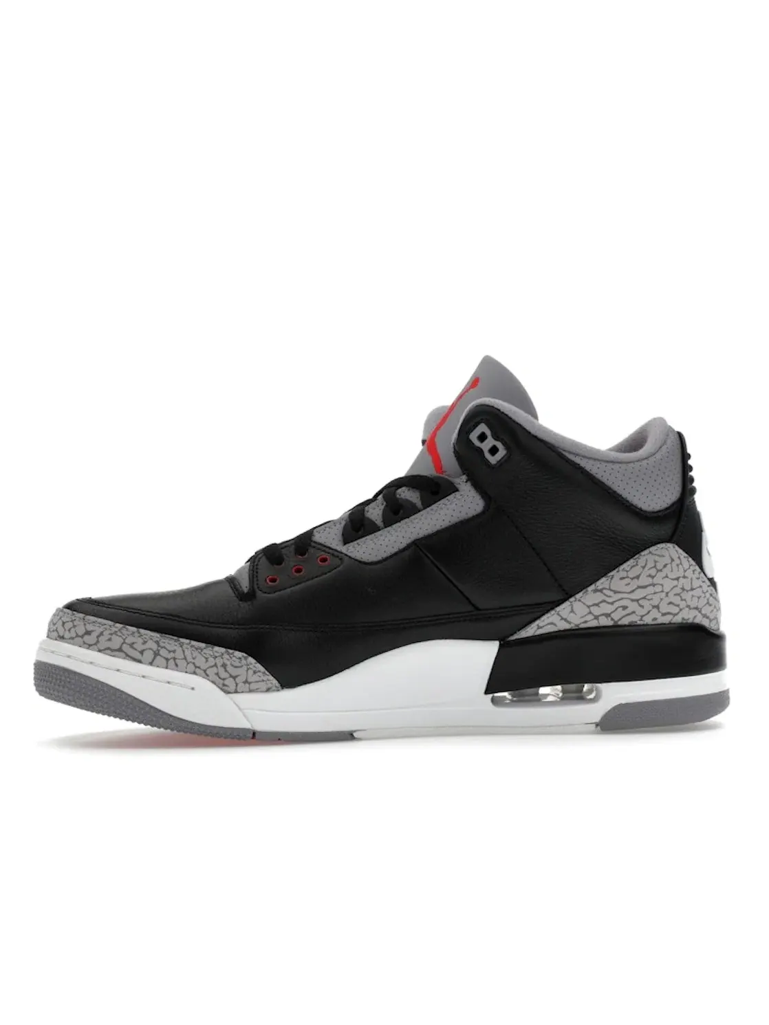 Мужские кроссовки Lifestyle с оригинальным дизайном Jordan 3 Retro OG Jordan — изображение 3 из 4, черный/красный/серый
