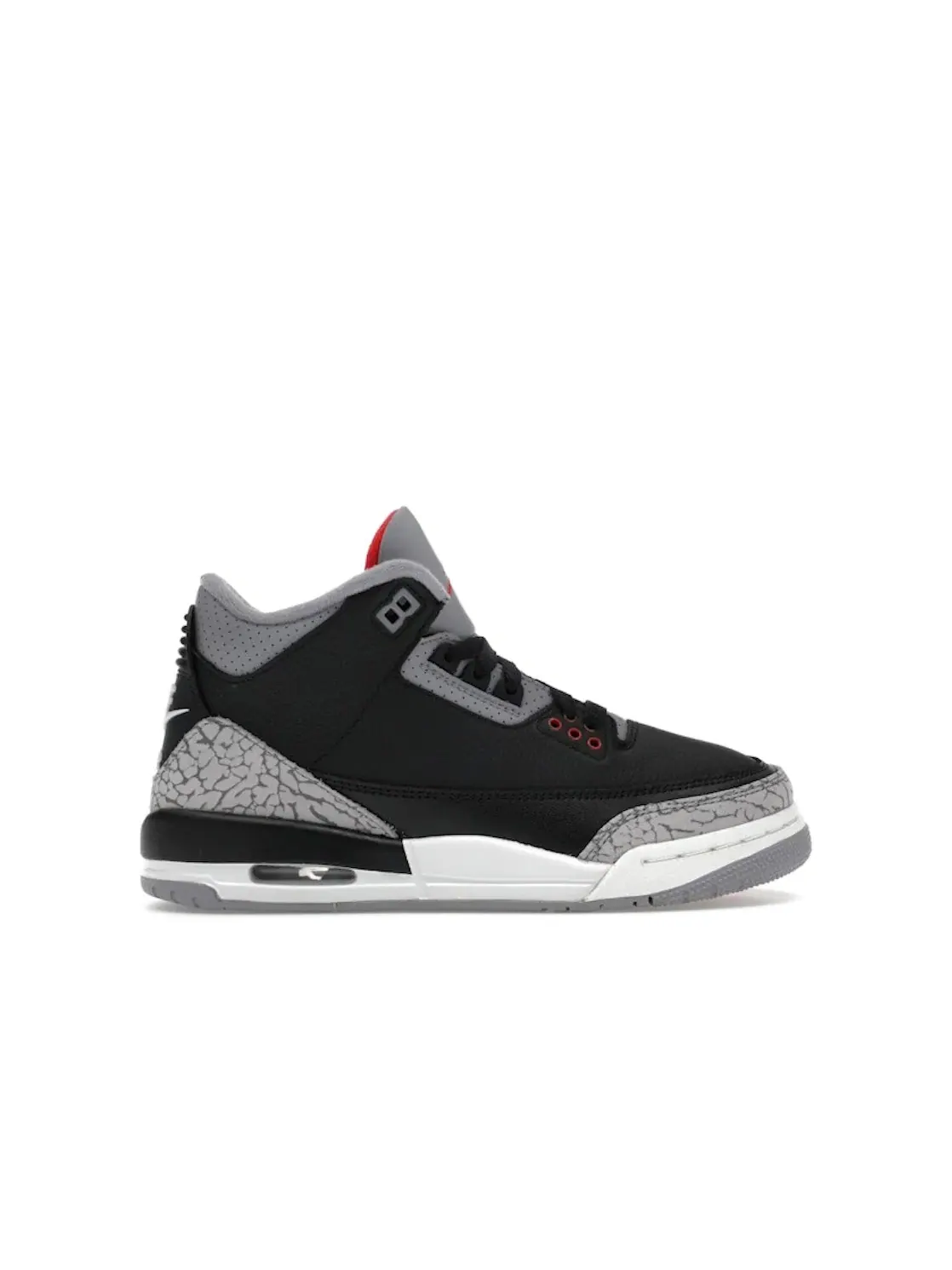 Детские кроссовки с принтом слоновьей кожи Jordan 3 Retro Jordan — изображение 1 из 4, черный/красный/серый