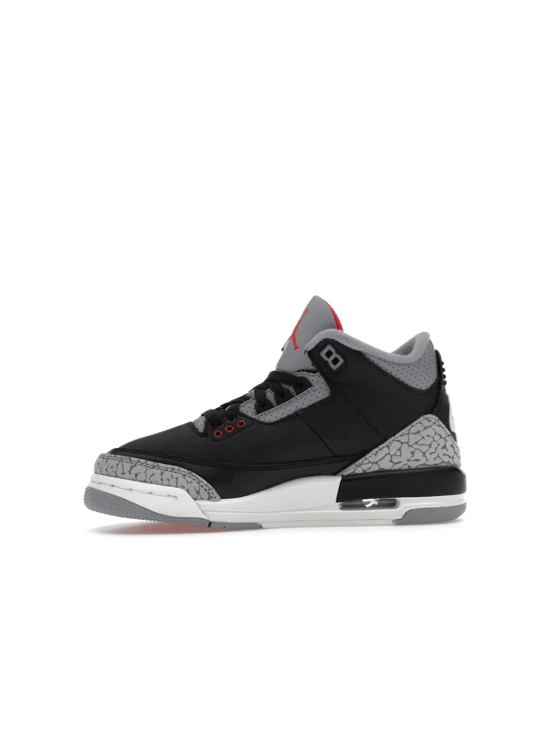Детские кроссовки с принтом слоновьей кожи Jordan 3 Retro Jordan — изображение 3 из 4, черный/красный/серый