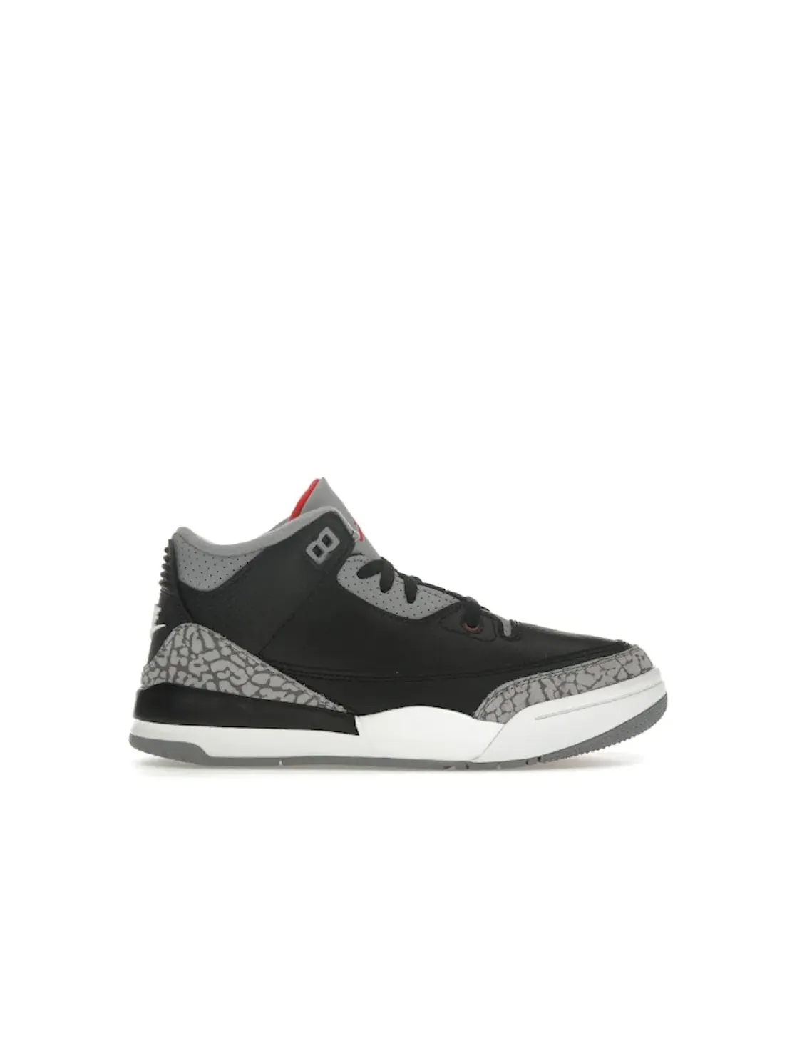Детские кроссовки Lifestyle с принтом Jordan 3 Retro Jordan — изображение 1 из 4, черный/красный/серый