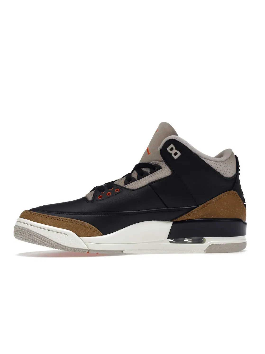 Мужские кроссовки с принтом Desert Elephant Jordan 3 Retro Jordan — изображение 3 из 4, черный/оранжевый