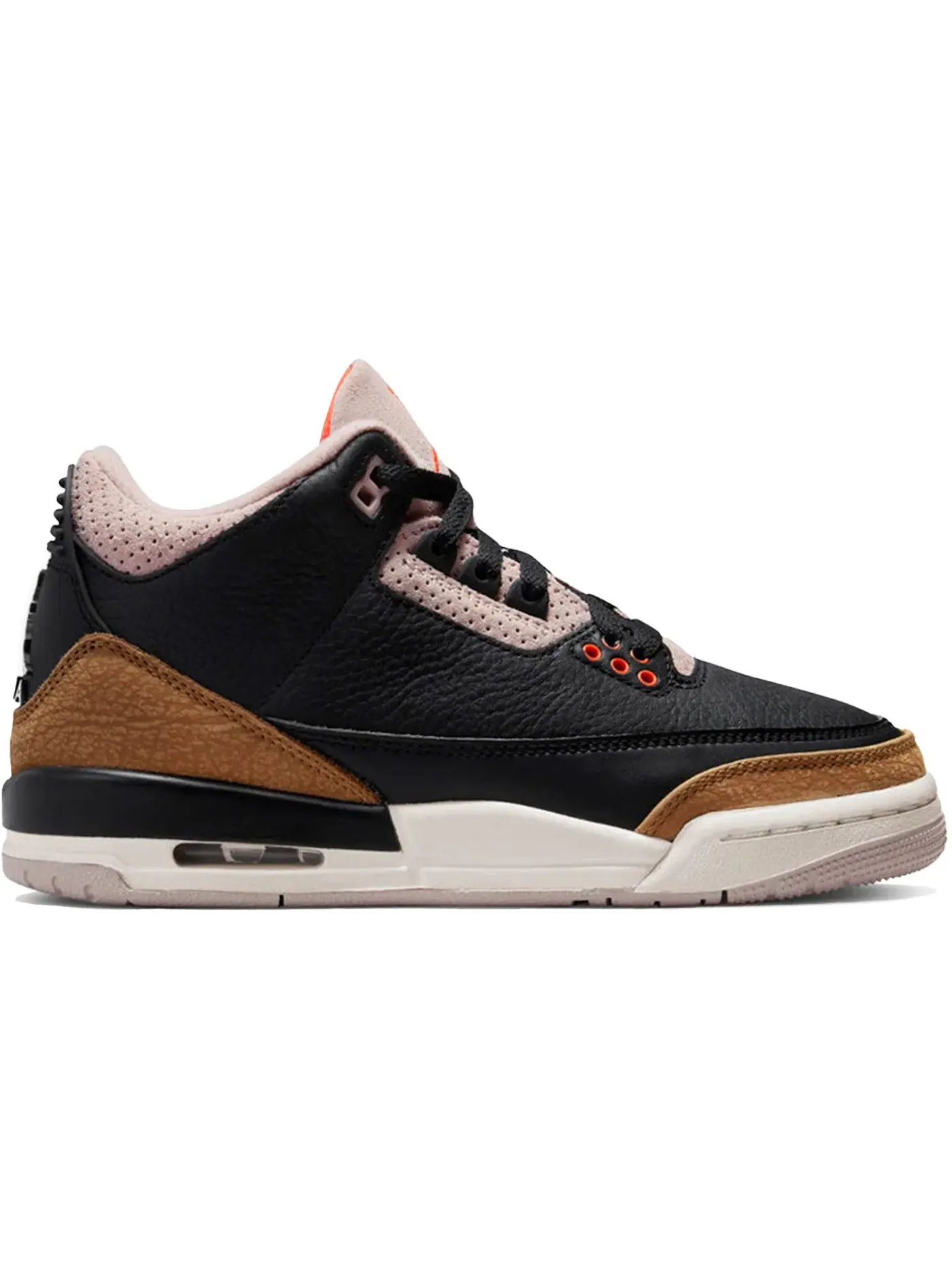 Детские кроссовки Lifestyle с принтом Jordan 3 Retro Jordan — изображение 1 из 1, черный/оранжевый