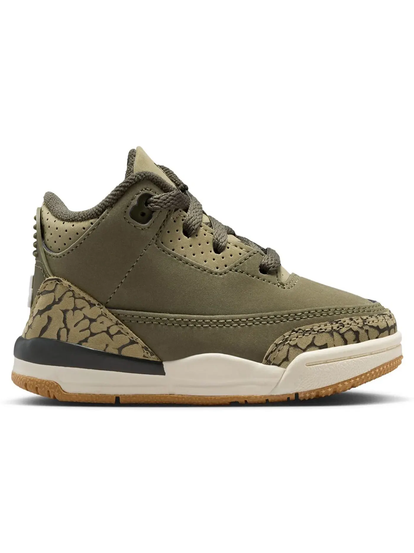 Детские кроссовки Lifestyle Jordan 3 Retro Family Affair Jordan — изображение 1 из 1, оливковый//оливковый
