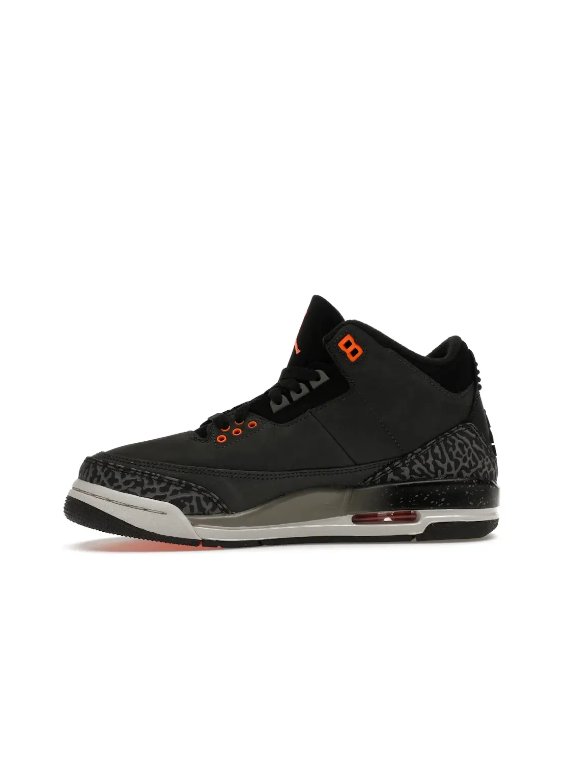 Детские кроссовки с принтом Jordan 3 Retro Jordan — изображение 3 из 4, оранжевый-черный--серый