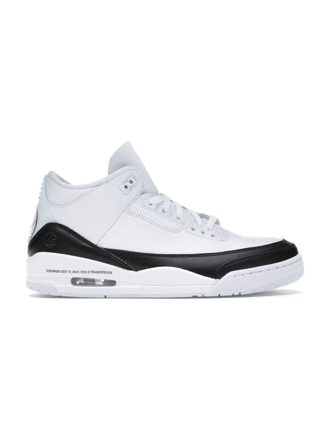 Мужские кроссовки с принтом Jordan 3 Retro Fragment Jordan — изображение 1 из 4, белый/белый-черный
