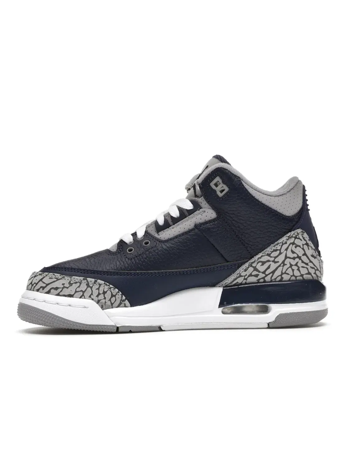 Детские кроссовки Lifestyle с принтом Jordan 3 Retro Georgetown — изображение 3 из 4, темно-синий/серый-белый