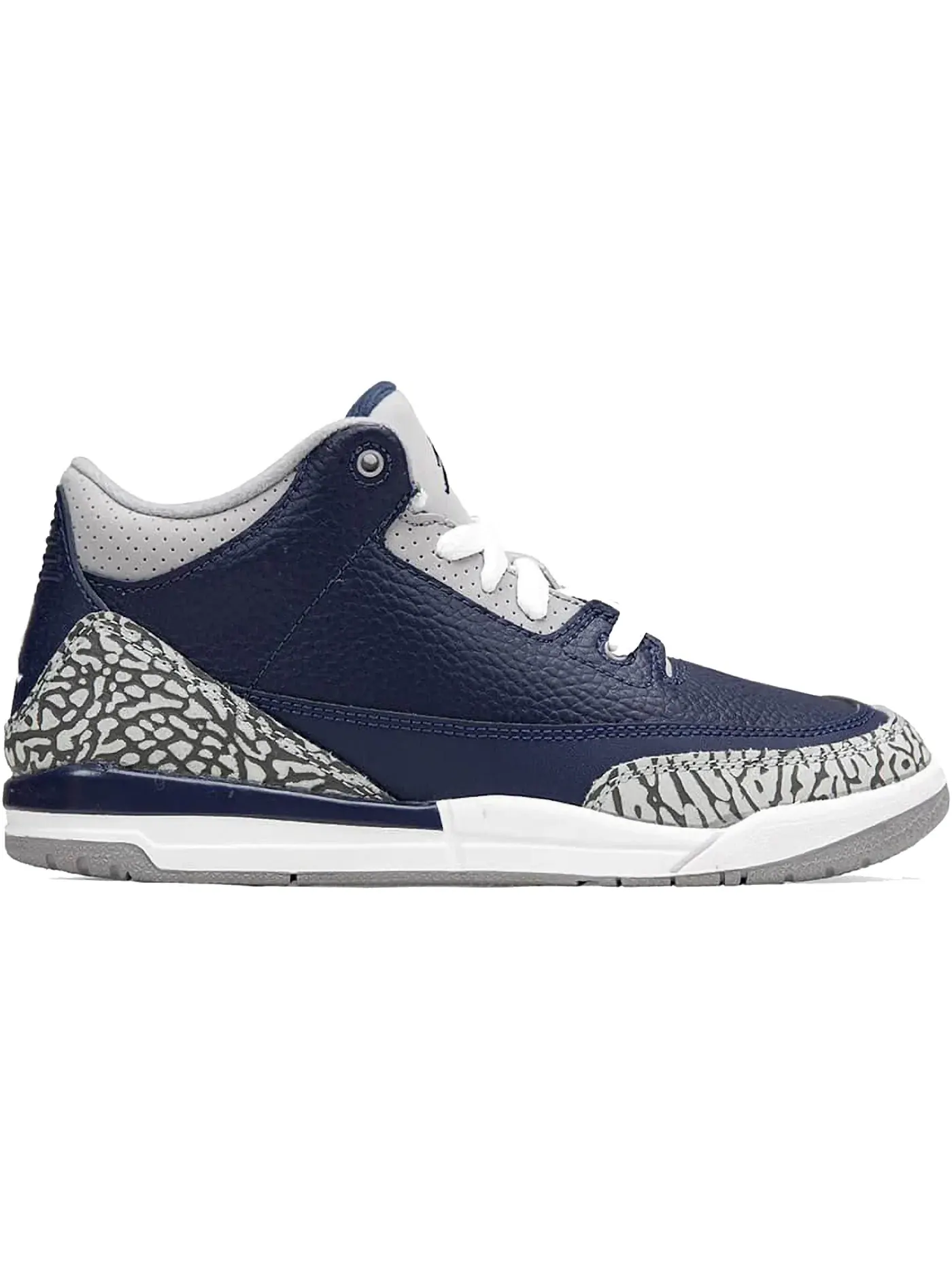 Детские кроссовки с принтом Jordan 3 Retro Georgetown (2021) (PS) Jordan — изображение 1 из 1, темно-синий/серый-белый