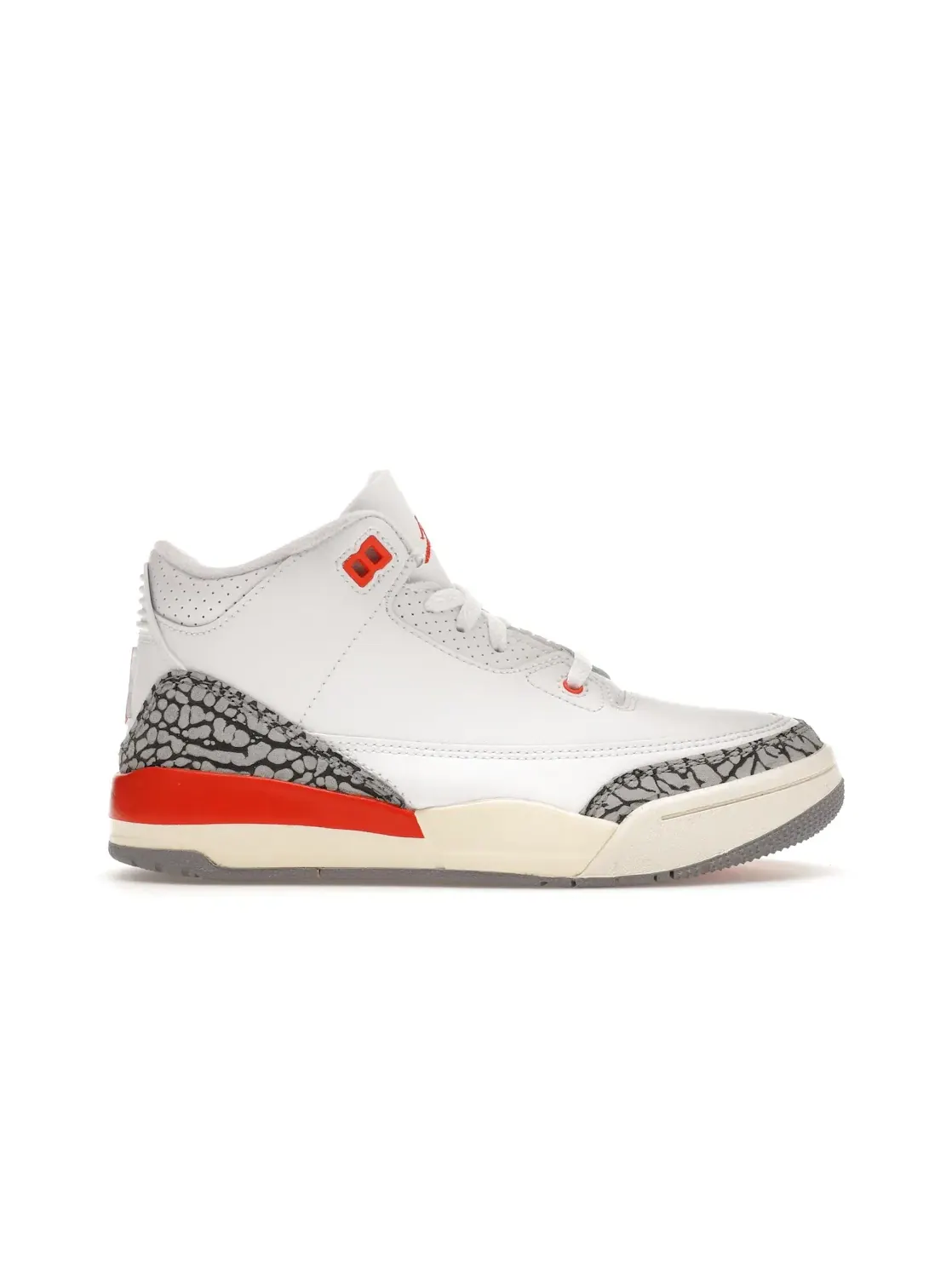 Детские кроссовки Lifestyle Jordan 3 Retro Georgia Peach (PS) Jordan — изображение 1 из 4, белый///серый