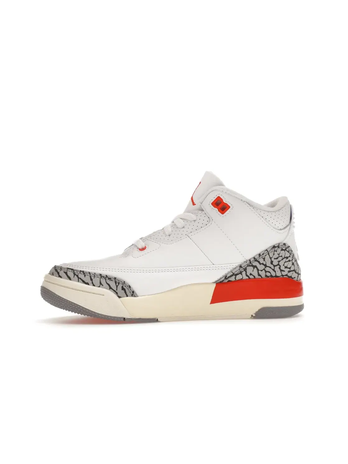 Детские кроссовки Lifestyle Jordan 3 Retro Georgia Peach (PS) Jordan — изображение 3 из 4, белый///серый