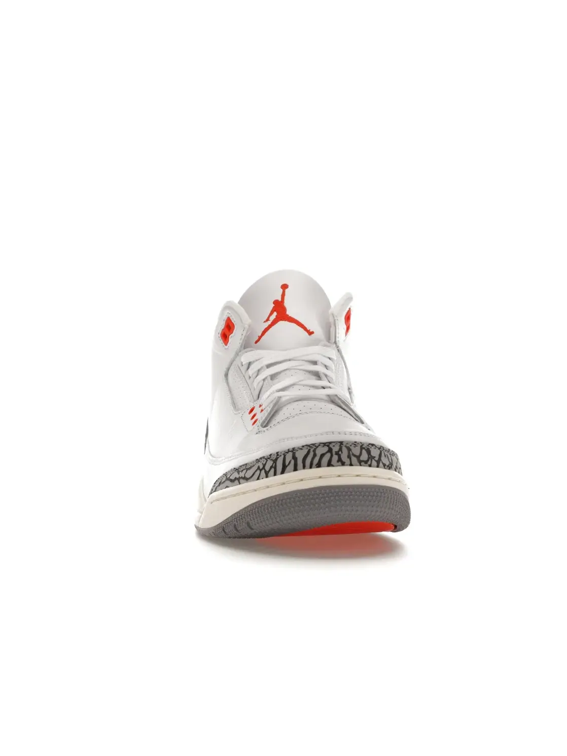 Женские кроссовки баскетбольный высокий с цветным акцентом Jordan 3 Retro Jordan — изображение 2 из 4, белый///серый