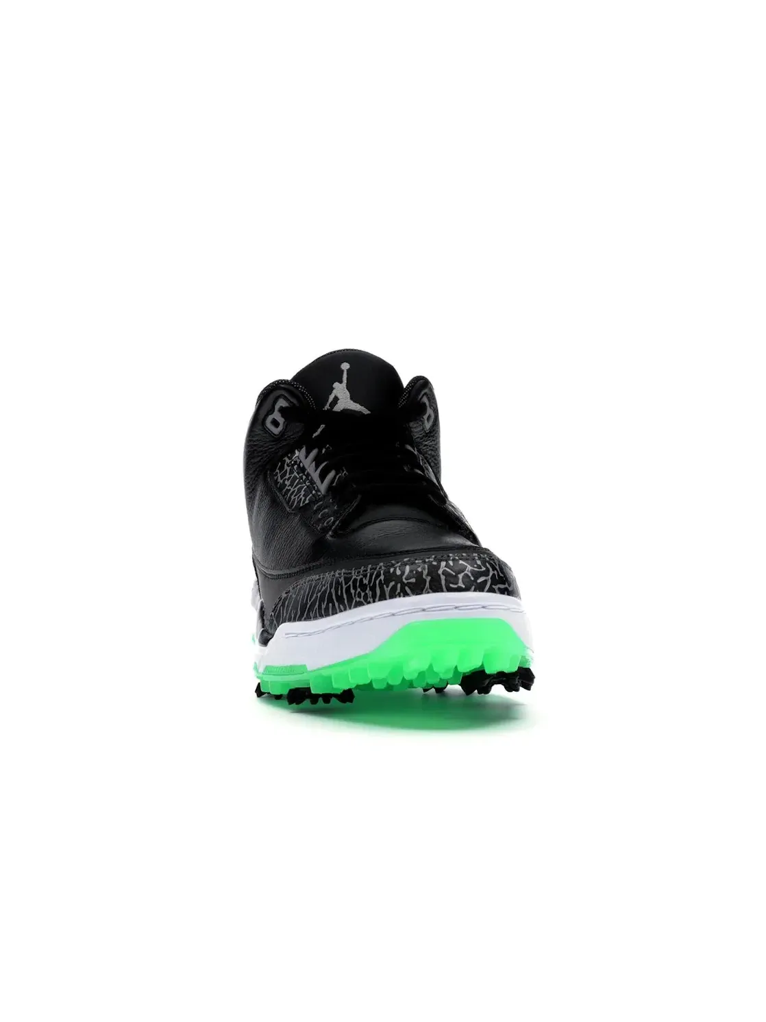 Мужские кроссовки для гольфа с принтом Jordan 3 Retro Golf Jordan — изображение 2 из 4, черный/черный-зеленый