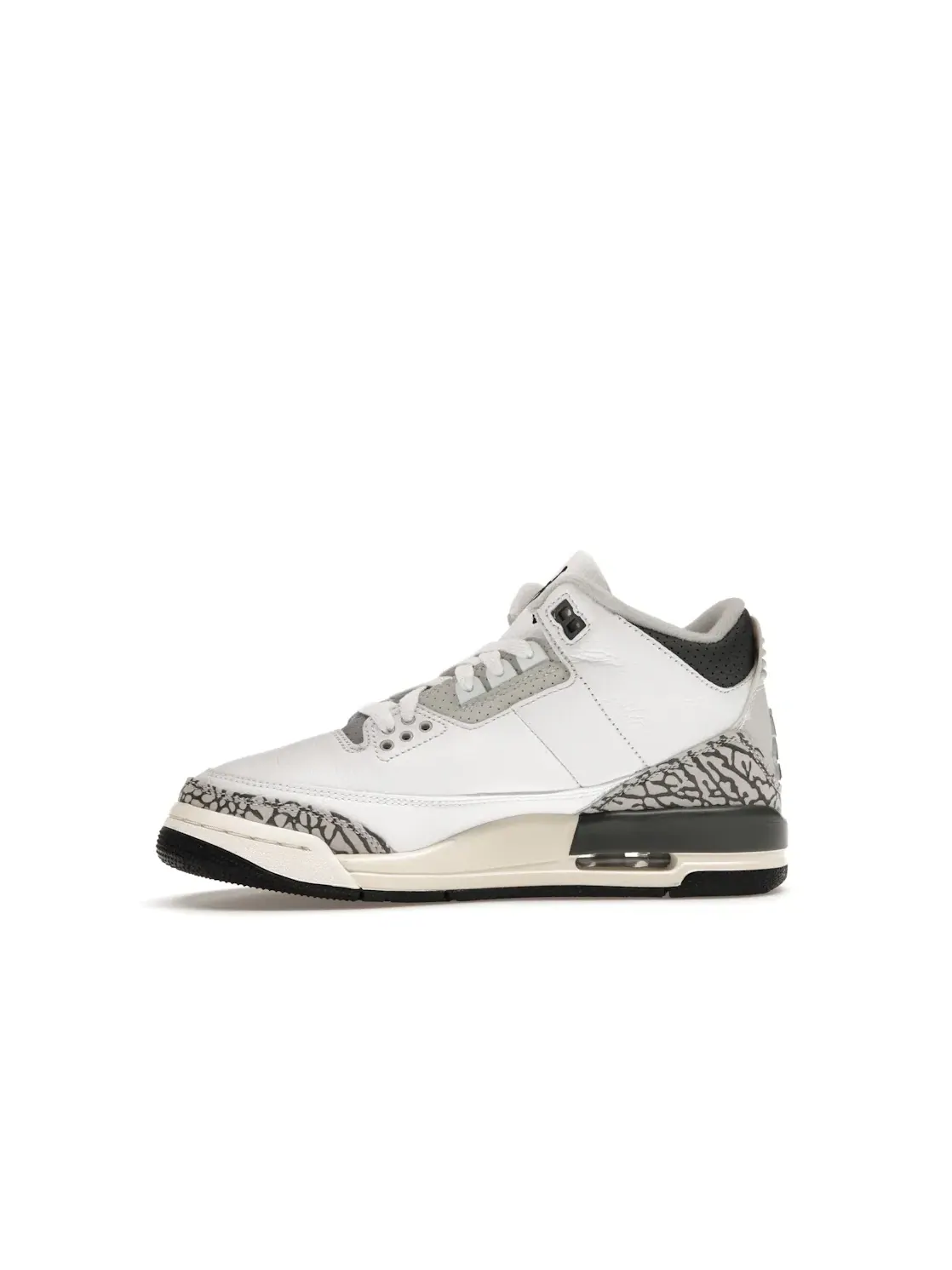 Детские кроссовки с принтом Jordan 3 Retro Hide N' Sneak Jordan — изображение 3 из 4, белый/черный///серый