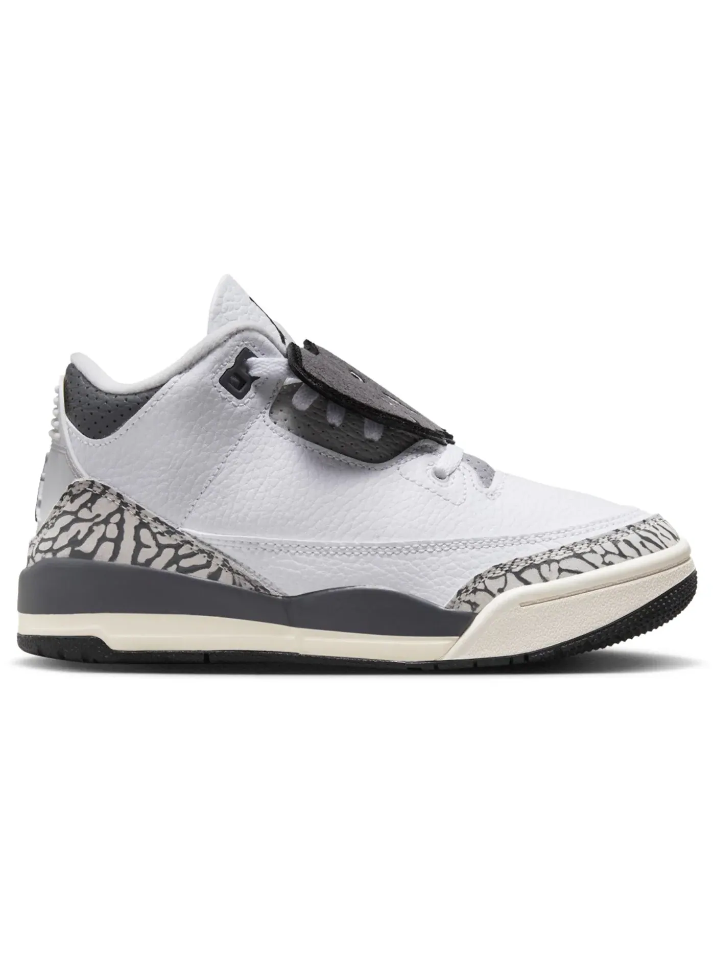 Детские кроссовки с длинным шнурком Jordan 3 Retro Hide N' Sneak Jordan — изображение 1 из 4, белый/черный///серый