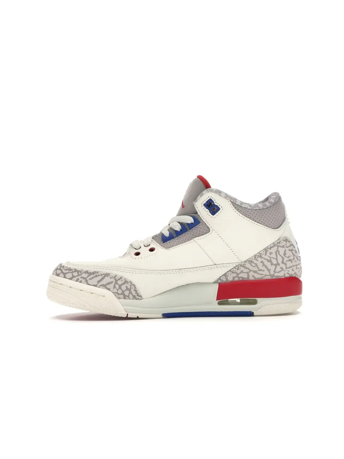 Детские кроссовки для мальчиков с длинным язычком Jordan 3 Retro Jordan — изображение 3 из 4, светлый-красный