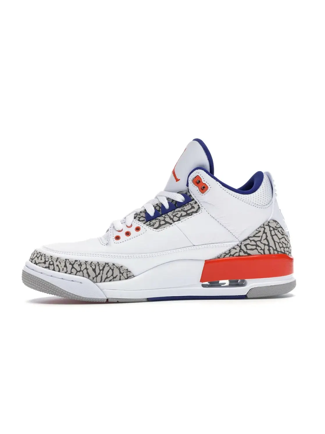 Мужские кроссовки Lifestyle с принтом Jordan 3 Retro Knicks Jordan — изображение 3 из 4, белый/-оранжевый-серый