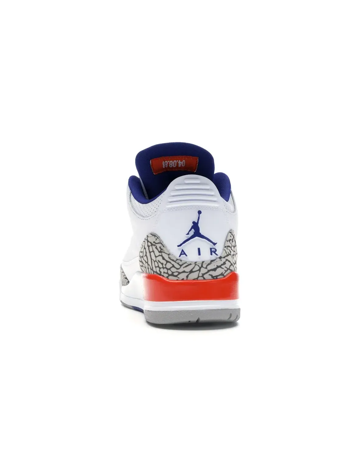 Мужские кроссовки Lifestyle с принтом Jordan 3 Retro Knicks Jordan — изображение 4 из 4, белый/-оранжевый-серый