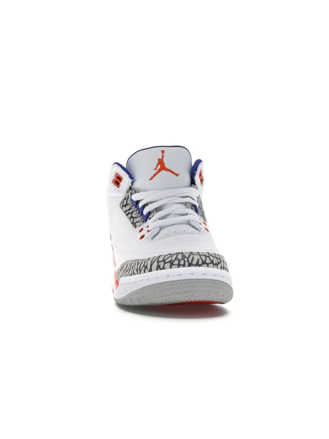 Детские кроссовки с принтом слоновой кости Jordan 3 Retro Jordan — изображение 2 из 4, белый/-оранжевый-серый