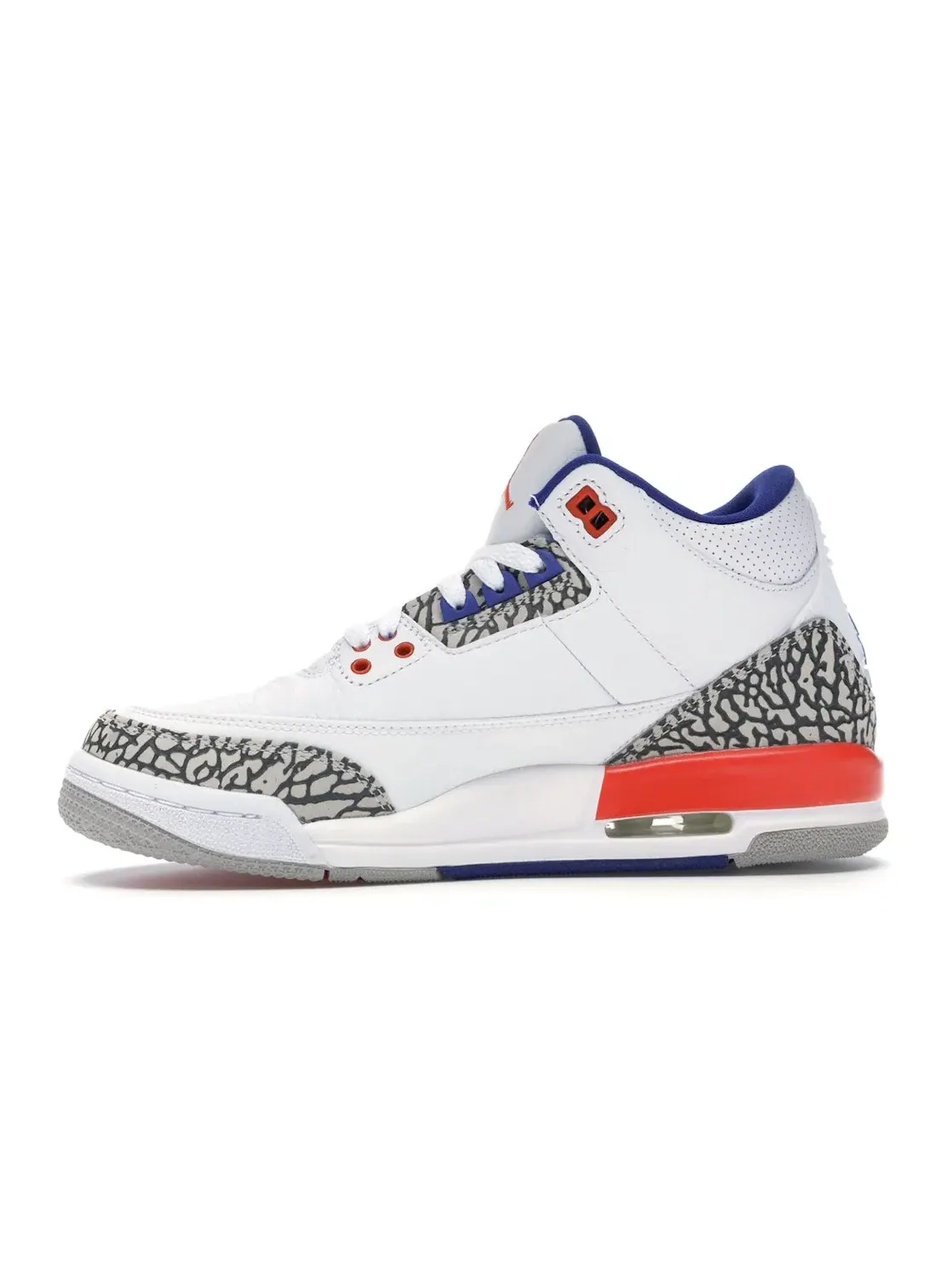 Детские кроссовки с принтом слоновой кости Jordan 3 Retro Jordan — изображение 3 из 4, белый/-оранжевый-серый