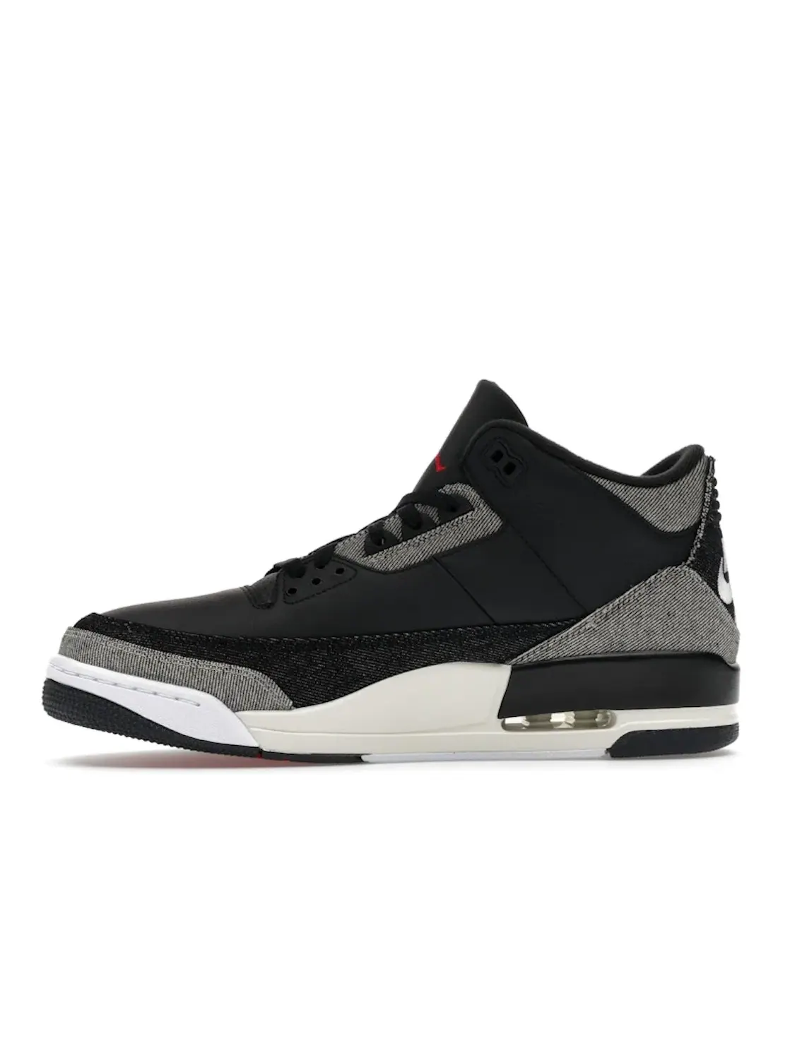 Мужские кроссовки с джинсовым верхом Jordan 3 Retro Levis Black — изображение 3 из 4