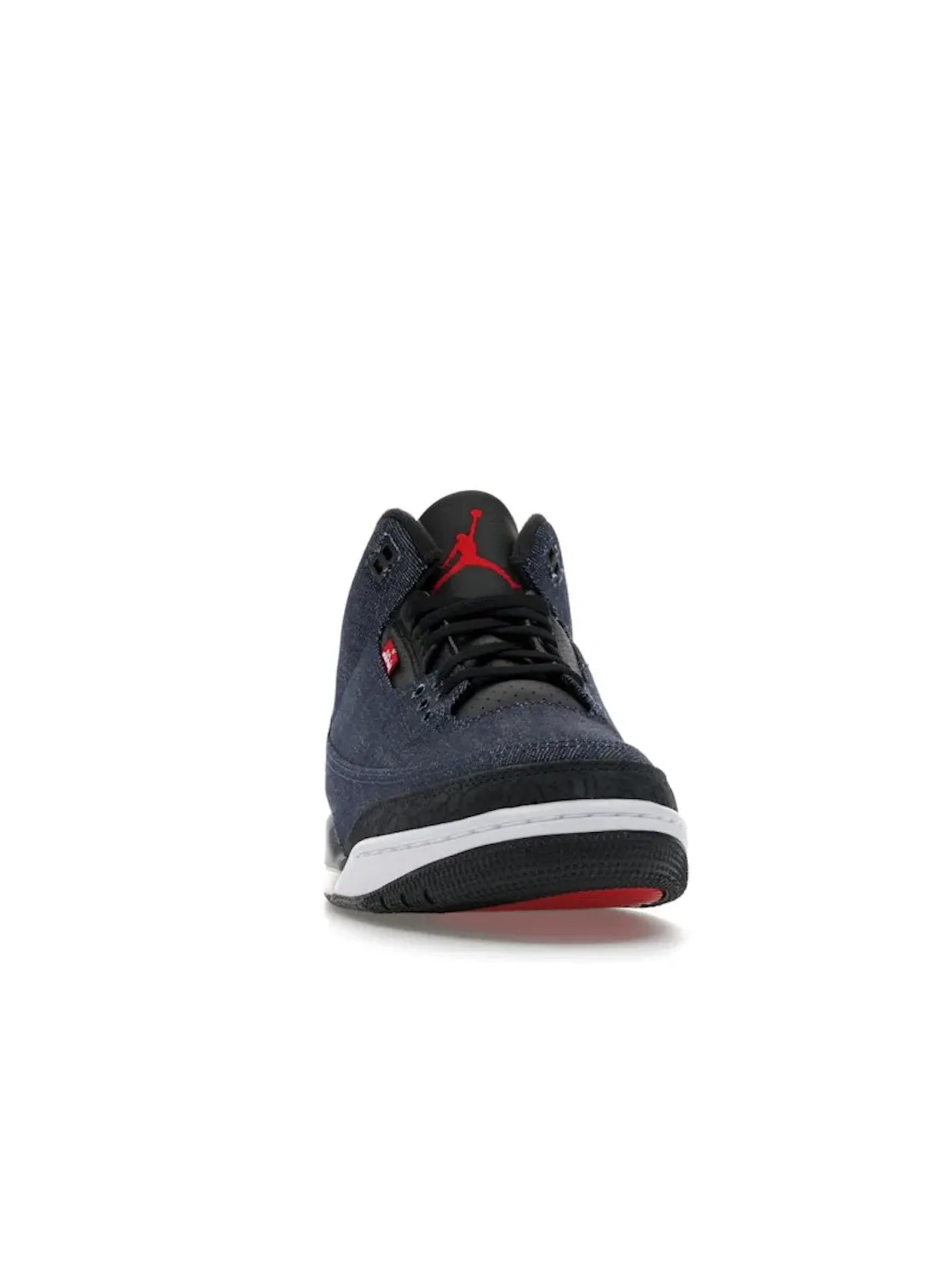 Мужские кроссовки джинсовые Jordan 3 Retro Levis Indigo Jordan — изображение 2 из 4, джинсовый синий/черный
