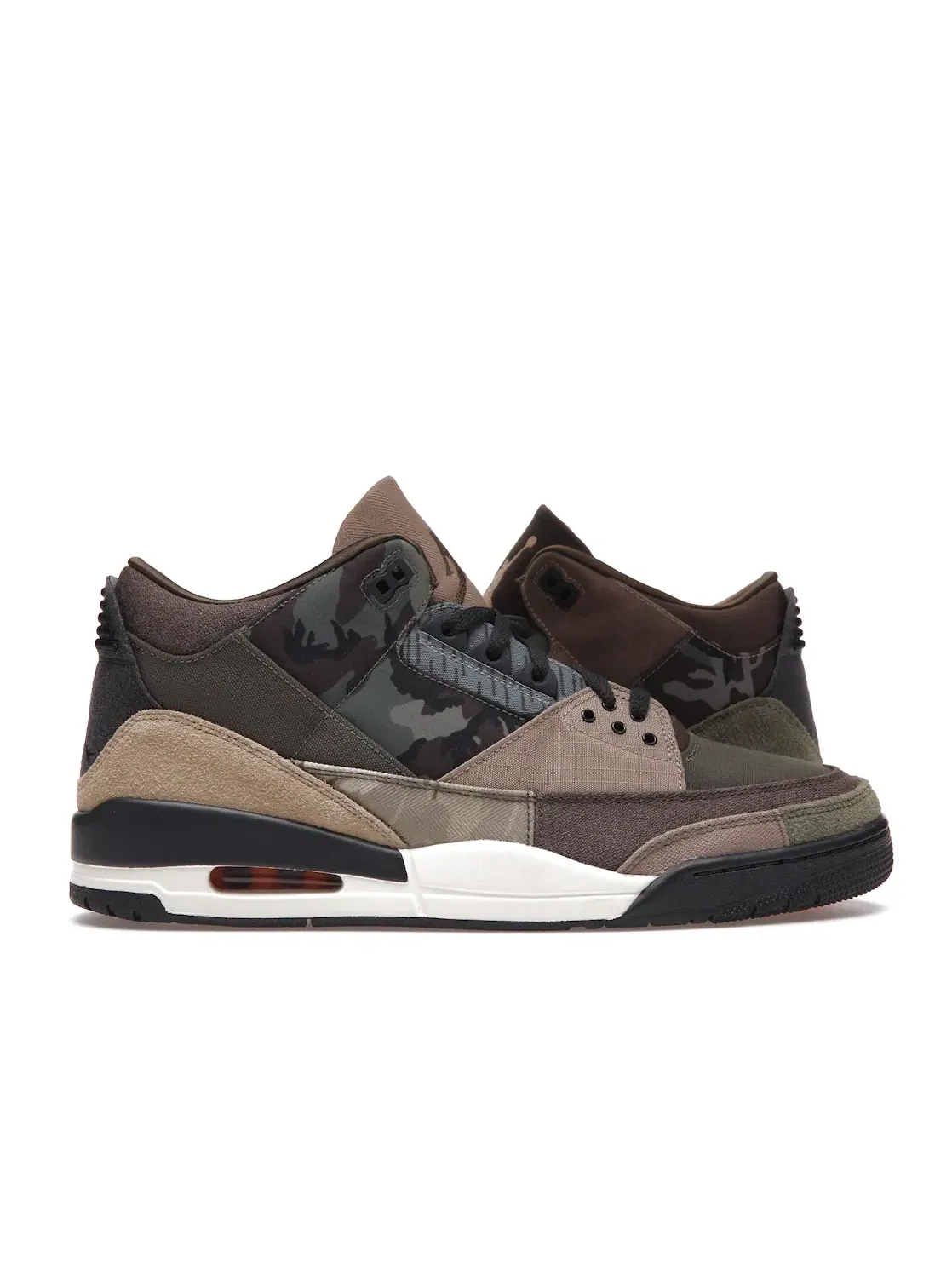 Мужские кроссовки с камуфляжным патчворком Jordan 3 Retro Patchwork — изображение 1 из 4, темный/мульти