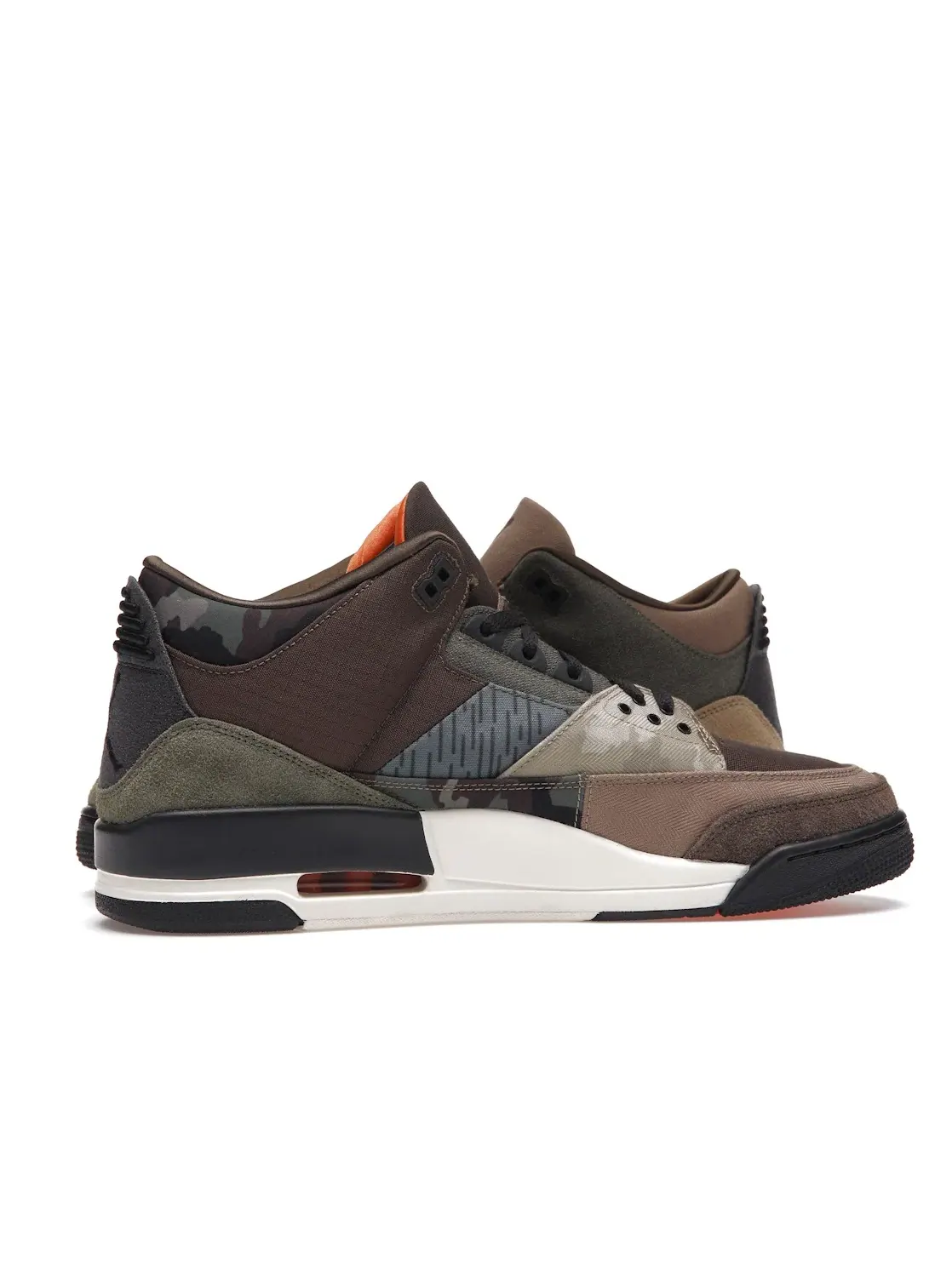 Мужские кроссовки с камуфляжным патчворком Jordan 3 Retro Patchwork — изображение 3 из 4, темный/мульти