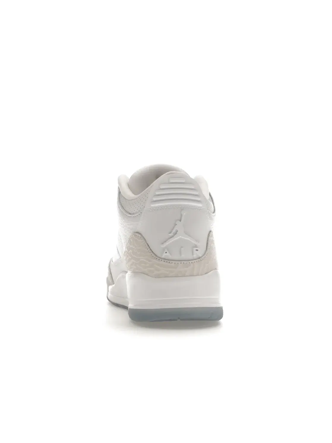 Мужские кроссовки с монокромным дизайном Jordan 3 Retro Jordan — изображение 4 из 4, белый/белый-белый