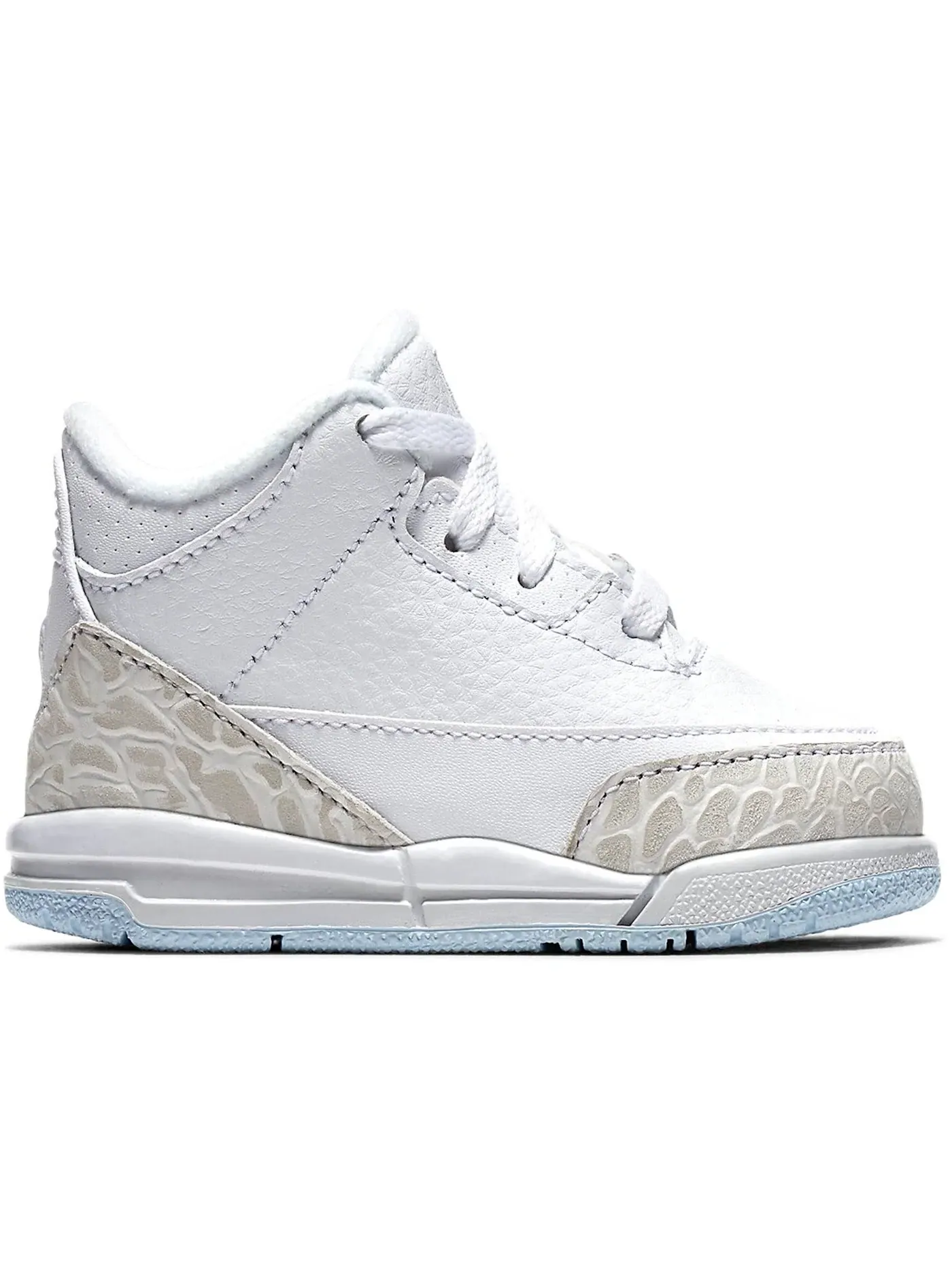 Детские кроссовки Lifestyle Jordan 3 Retro Pure White (2018) (TD) Jordan — изображение 1 из 1, белый/белый-белый