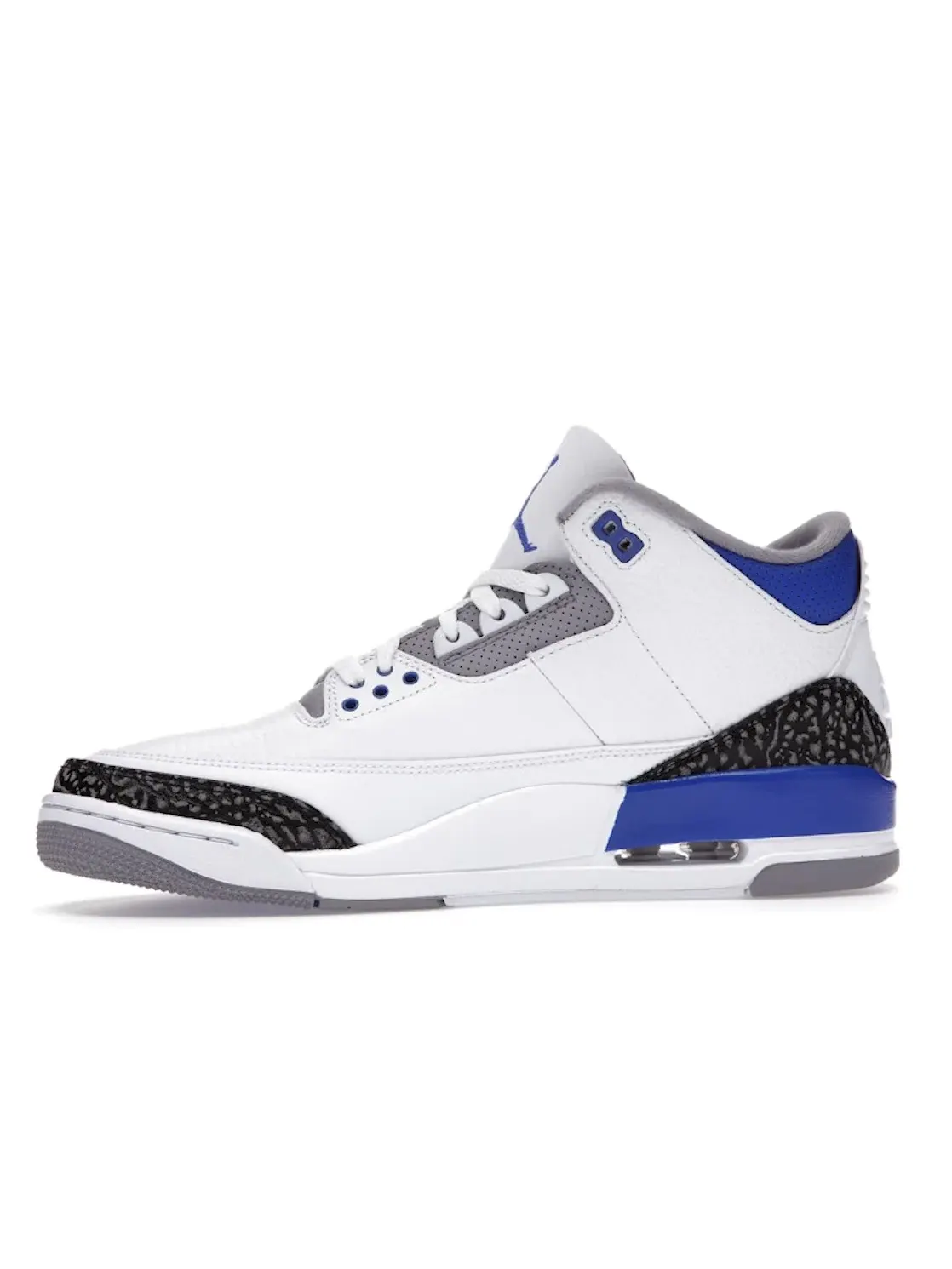 Мужские кроссовки Lifestyle с принтом Jordan 3 Retro — изображение 3 из 4, белый/черный-серый-синий