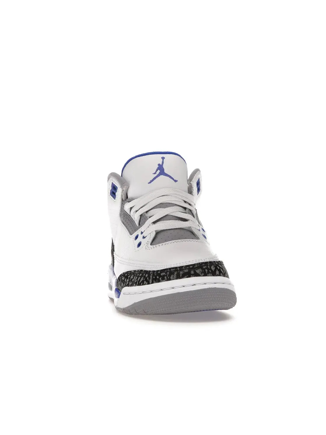 Детские кроссовки Lifestyle с принтом слоновой кости Jordan 3 Retro — изображение 2 из 4, белый/черный-серый-синий