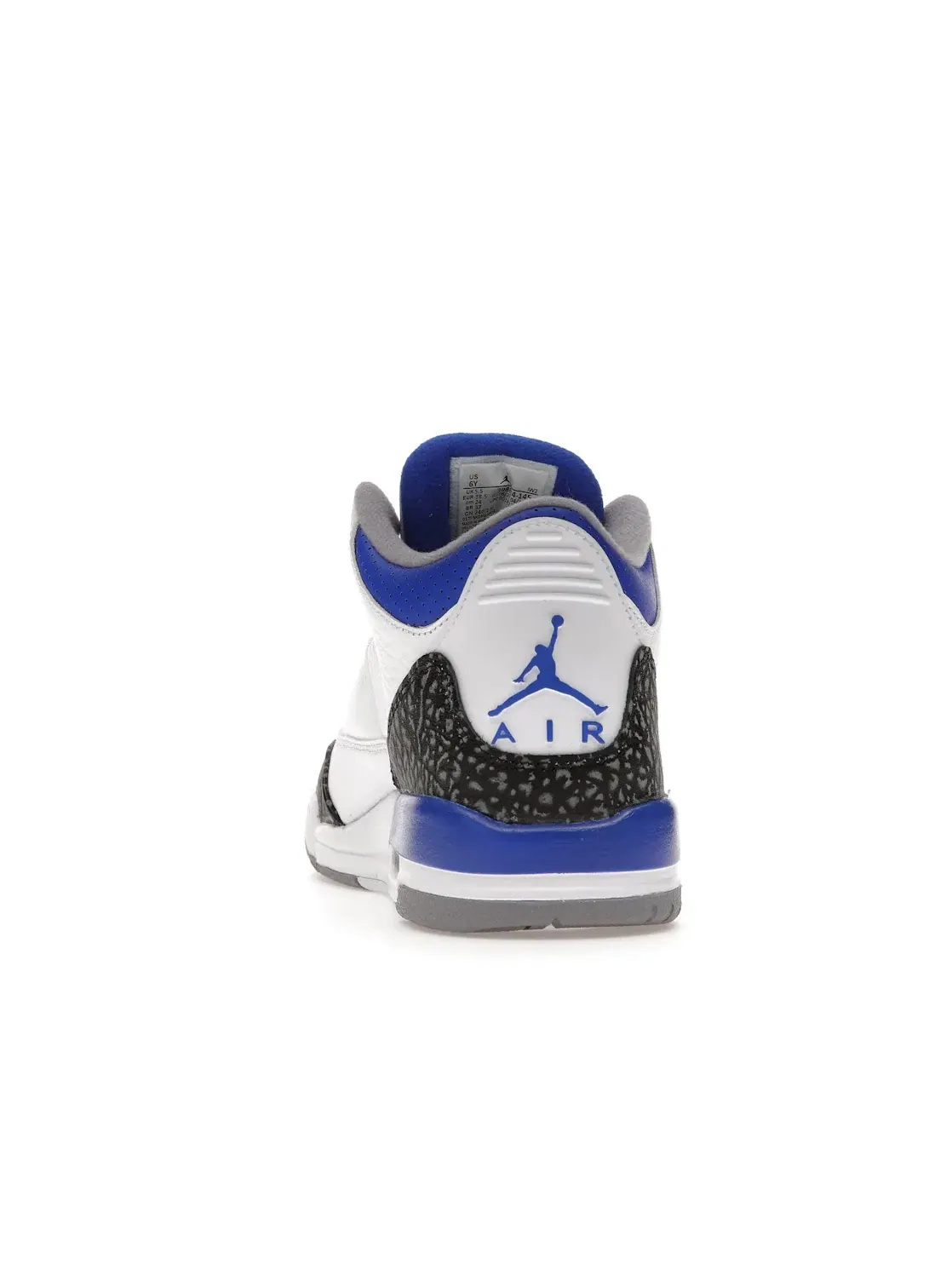 Детские кроссовки Lifestyle с принтом слоновой кости Jordan 3 Retro — изображение 4 из 4, белый/черный-серый-синий