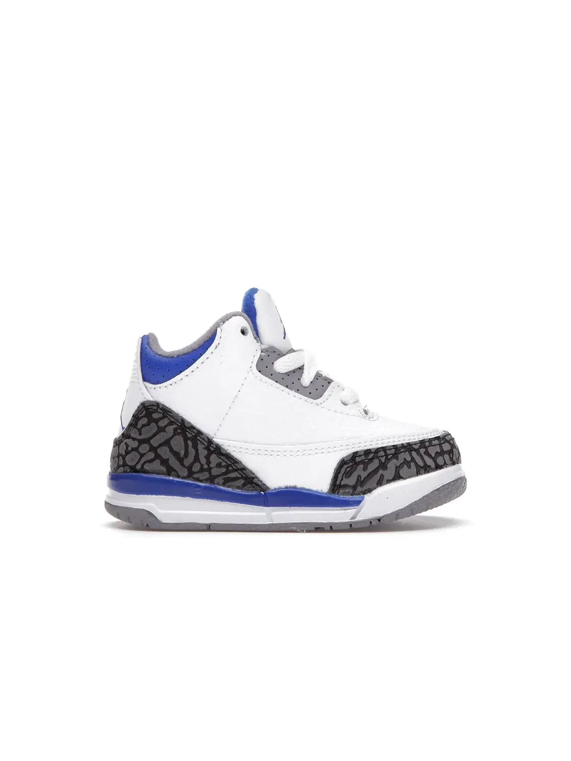 Детские кроссовки Lifestyle с перфорированным верхом Jordan 3 Retro — изображение 1 из 4, белый/черный-серый-синий